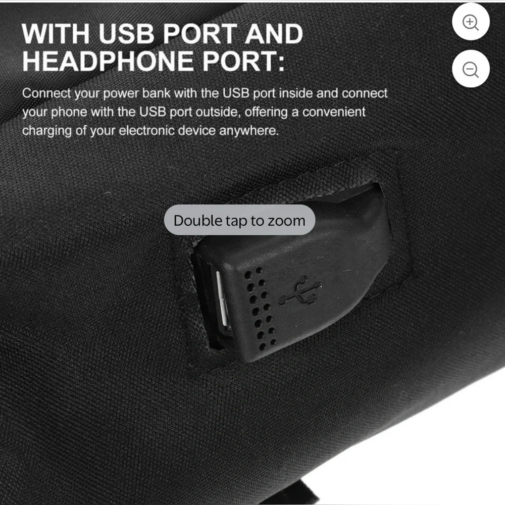 Sleek Black Anti-Theft Backpack for Men